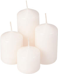 Valex Decor Lépcsős adventi henger gyertya készlet, Ø40 x 40/55/70/85mm - Lakk ekrü (CBL-03)
