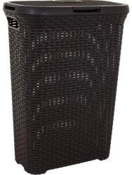 Curver "style" Rattan Hatású Szennyestartó 40l - Sötétbarna