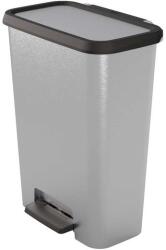 Keter "compatta" Fémhatású Téglalap Alakú Pedálos Szemetes 50l