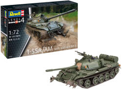 Revell T-55A/AM with KMT-6/EMT-5 1: 72 makett harcjármű (03328) (03328_R)