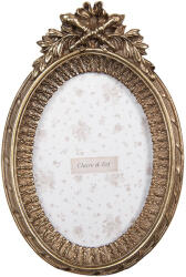 Clayre & Eef Rama foto masa, perete aurie 15x3x22 cm / 10x15 cm (2F1289)