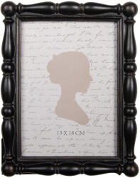 Clayre & Eef Rama foto masa polirasina neagra 17x2x22 cm / 13x18 cm (2F1305)