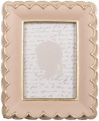 Clayre & Eef Rama foto masa polirasina roz aurie 10x2x13 cm / 6x9 cm (2F1311)