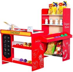 VEVOR Set de joaca VEVOR din lemn pentru copii cu scanner casa de marcat si accesorii (AC7732A)
