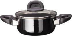 Silit Oala cu capac Silit Modesto Line 16cm 13L Negru Inductie Silargan (2101303183)