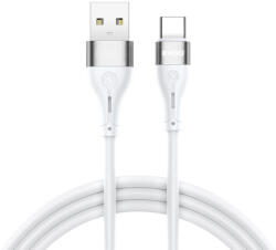 BWOO Minimalist Silicone USB-A - Type-C kábel 3A 1m - fehér