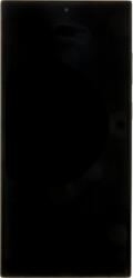 Samsung LCD дисплей + тъч модул + преден капак S918 Galaxy S23 Ultra Phantom Black (GH82-30466A)