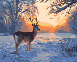 Alkotásutca Téli csend - Számfestő készlet kereten 40x50