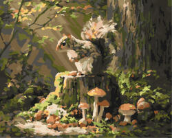 Alkotásutca Mókuskaland - Számfestő készlet kereten 40x50