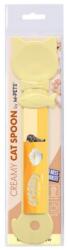 M-Pets 60567606 CREAMY CAT SPOON Sunshine Yellow