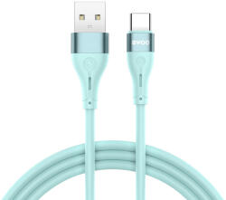 BWOO X280C Minimalist Silicone USB-A - Type-C kábel 3A 1m - zöld