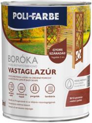 POLI-FARBE Boróka gesztenye 0, 75 l vizes bázisú lazúrfesték 4451 (4451)