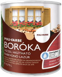 POLI-FARBE Boróka vörösfenyő 0, 75 l vizes bázisú lazúrfesték 4449 (4449)