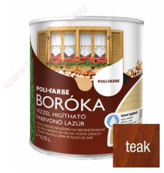 POLI-FARBE Boróka teak 2, 5 l vizes bázisú lazúrfesték 1040201008 (1040201008)