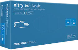  Mănuși de diagnostic nitril 100 buc. MERCATOR Nitrylex® BASIC nepudrate (RMM-NITCLAS)