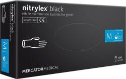  Mănuși nitril de unică folosință 100 buc. MERCATOR Nitrylex® BLACK nepudrate (RMM-NITBLACK)