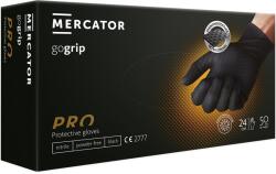  Mănuși de unică folosință din nitril 50 buc. MERCATOR® GoGrip BLACK nepudrate (RMM-PGRIPGO_B)