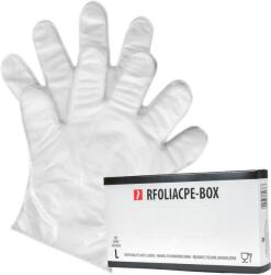  Mănuși de lucru de unică folosință FOLIA CPE CUTIE 100 buc (RFOLIACPE-BOX-p)