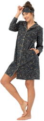 Key Cămașă de noapte cu nasturi KEY 706 albastru închis FLANEL: XL (32147 XL)