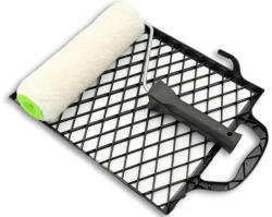 RM Műanyag Háztartási szett (normál henger+fekete rács+nyél) 250 mm-es