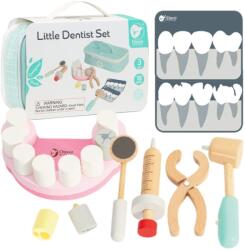 Classic World Set trusa dentist Classic World, din lemn cu geanta, multicolor, 18 piese