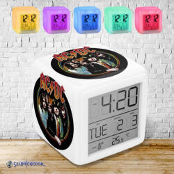 Time4Gift AC/DC band színváltós világító ébresztő óra