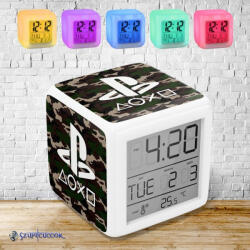 Time4Gift Playstation Military színváltós világító ébresztő óra