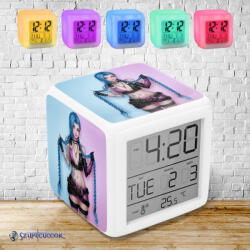 Time4Gift Arcane: League of Legends - Jinx színváltós világító ébresztő óra