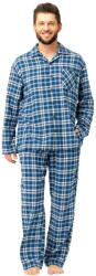 Key Pijama bărbătească cu nasturi KEY 492 blugi FLANEL: XXL (32173 XXL)