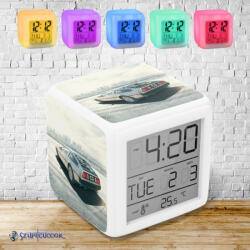 Time4Gift De Lorean city színváltós világító ébresztő óra