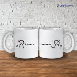  Meow Love páros bögre (2db) - time4gift