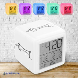 Time4Gift Picasso Tacskó színváltós világító ébresztő óra