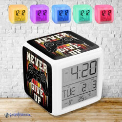 Time4Gift Playstation Never give up világító ébresztő óra