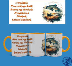 Time4Gift Horgászás, nem csak egy hobbi bögre (Narancssárga)