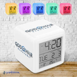 Time4Gift God of War - Ragnarök logo színváltós világító ébresztő óra