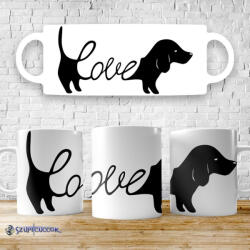  Tacskó Love bögre - time4gift