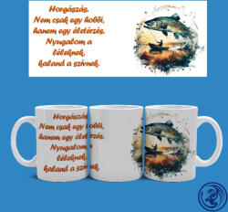 Time4Gift Horgászás, nem csak egy hobbi bögre (Fehér)