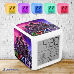 Time4Gift Playstation Exkluzív színváltós világító ébresztő óra