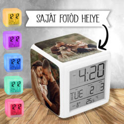 Time4Gift Egyedi fényképes világító ébresztő óra