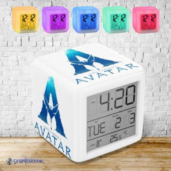 Time4Gift Avatar logó színváltós világító ébresztő óra