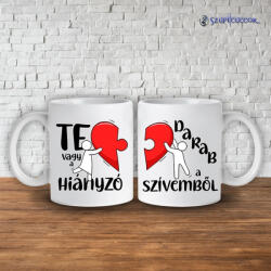  Hiányzó darab páros bögre (2db) - time4gift