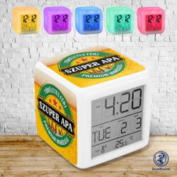 Time4Gift Tökéletes Férj szuper Apa világító ébresztő óra