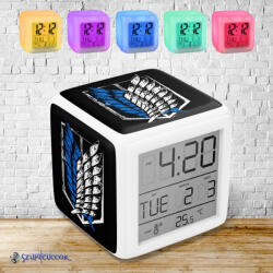 Time4Gift Attack on Titan - Felderítő osztag színváltós világító ébresztő óra