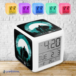 Time4Gift God of War Silhouette színváltós világító ébresztő óra