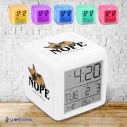 Time4Gift Nope, not today - kutyás színváltós világító ébresztő óra