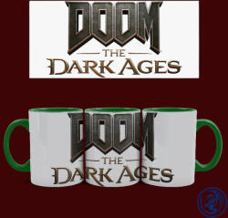 Time4Gift Doom - The Dark Ages logó bögre (Zöld)