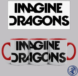 Time4Gift Imagine Dragons logó bögre (Piros)