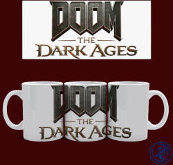 Time4Gift Doom - The Dark Ages logó bögre (Fehér)