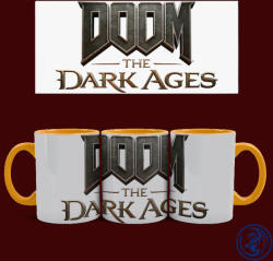 Time4Gift Doom - The Dark Ages logó bögre (Narancssárga)