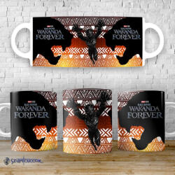 Time4Gift Fekete Párduc - Mindörökké Wakanda bögre